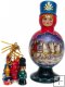 Babushka Doll "White Troika" for Christmas Tree Decoration Babushka Doll "White Troika" for Christmas Tree Decoration