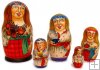 With freckles and butterfly 5 pc nesting dolls With freckles and butterfly 5 pc nesting dolls