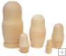 Blank unpainted nesting dolls 5 pc ~6" Blank unpainted nesting dolls 5 pc ~6"