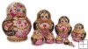 Woodburn Pink nesting dolls 10 pc