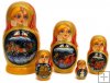 Winter troika 5 pc babushka dolls