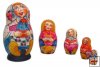 "Family on Easter" nesting dolls 5 pc "Family on Easter" nesting dolls 5 pc