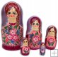 Purple and Pink 5 pc matryoshka Purple and Pink 5 pc matryoshka