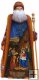 Large Hand Carved Santa with Nativity ~13"