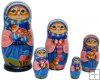 Kitty Knitty 5 pc nesting dolls